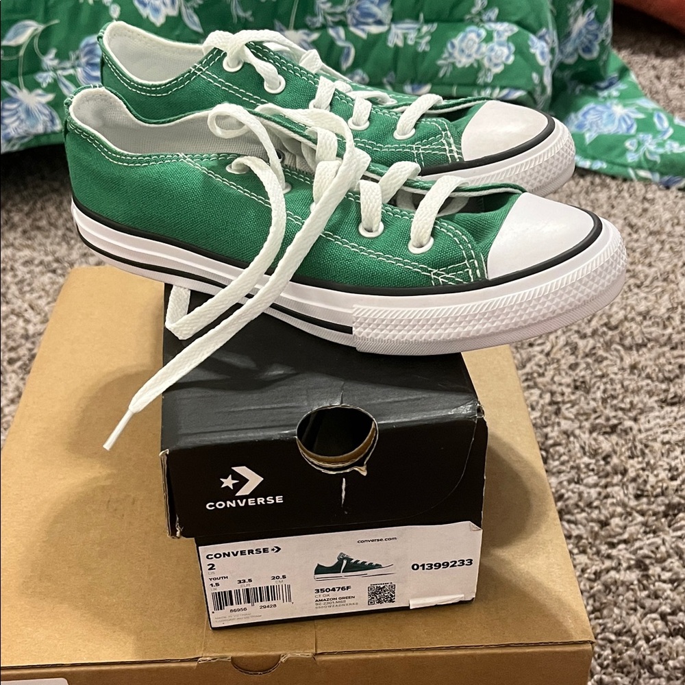 Converse Kids Classic Green Sneakers